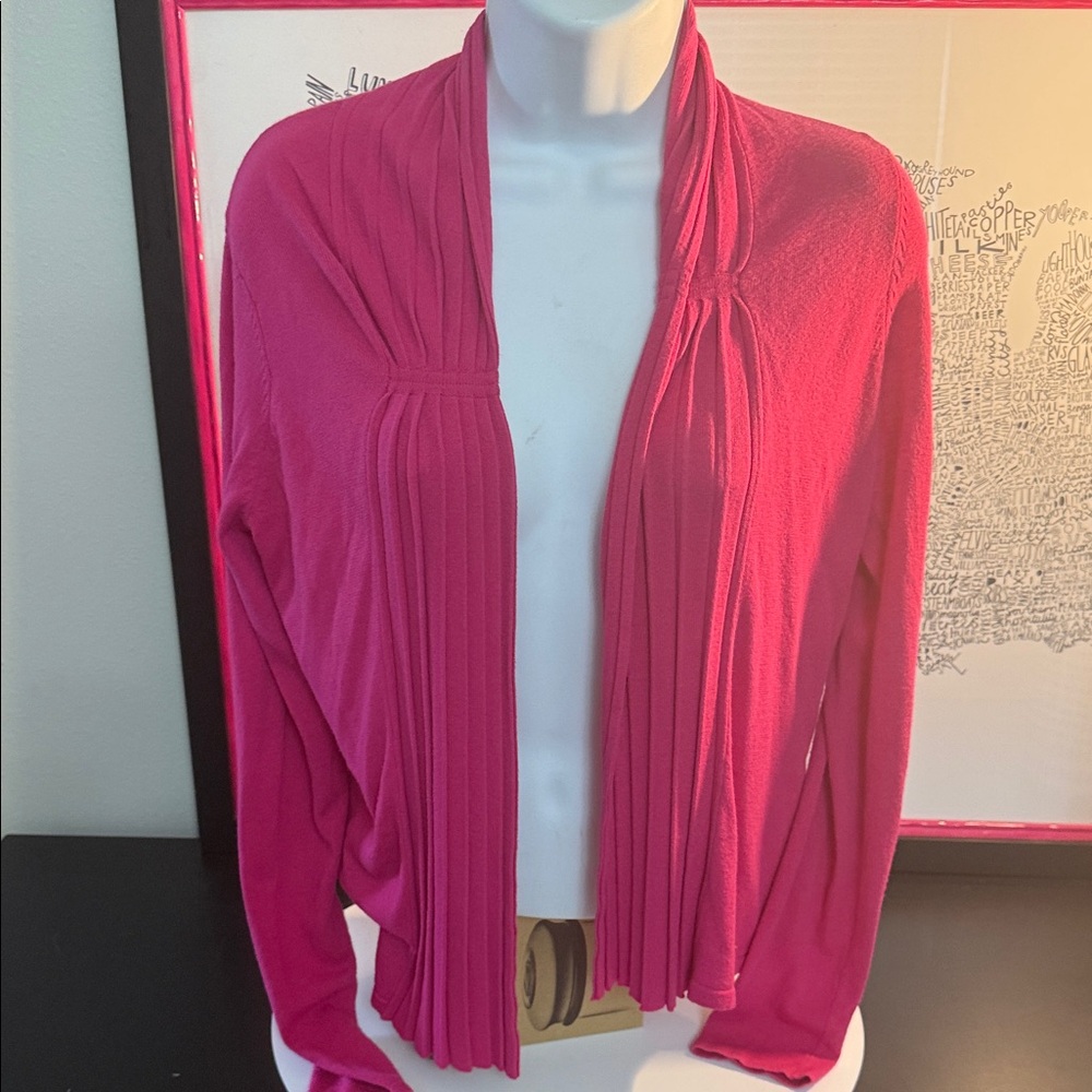INC International Concepts Pink Cardigan EUC